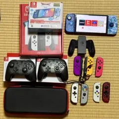 ニンテンドースイッチ 有機ELモデル　 ホワイト美品　プロコン2個付 おまけ多数
