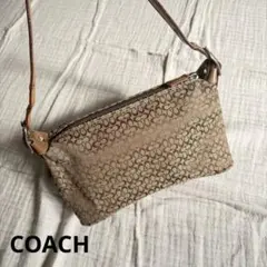コーチ COACH シグネチャー ミニショルダーバッグ キャンバス　y2k