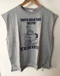 Campion×スヌーピーコラボ　 フレンチTシャツ　グレー