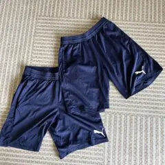 PUMA 短パン半ズボン　2枚セット　140センチ　ネイビー