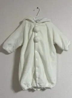 くま耳 もこもこアウター 着ぐるみ カバーオール ベビー50 60 70