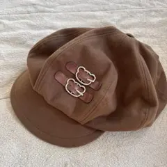 ブラウン　帽子　キャスケット　ハンチング