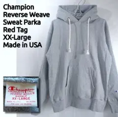 赤タグUSA製チャンピオンリバースウィーブス　パーカーー目無し
