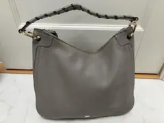 【美品】フルラ ハンドバッグ ホーボー レザー ベージュ トートバッグ