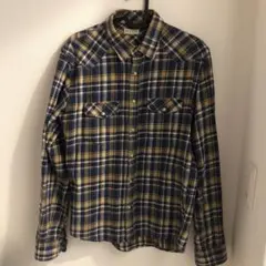 【美品】nano・universe チェックシャツ M コットン100%