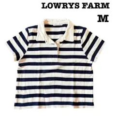 LOWRYS FARM ボーダー ポロシャツ 半袖 Mサイズのサムネイル