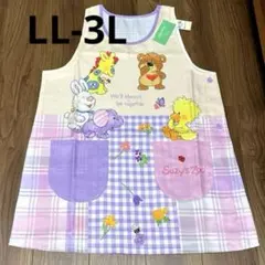 ♥新品♥大きいサイズSuzy's Zoo エプロン（ピンク）LLー3L 保育士のサムネイル