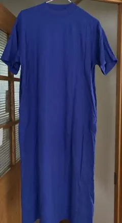 ZOOTIE 半袖ハイネックワンピース（M-L）ブルーのサムネイル