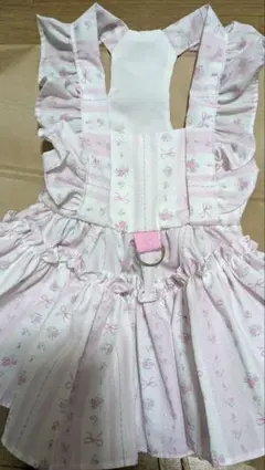小型犬用 ピンク フリルドレス