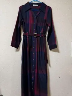 REDYAZEL チェック柄シャツワンピース