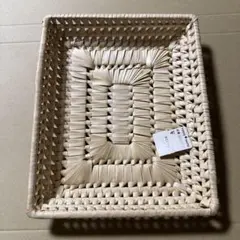 Francfranc フランフラン ボッサデコ スクエア ラタン ホワイトトレー