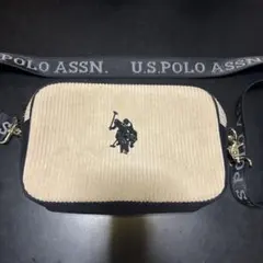 U.S. POLO ASSN. コーデュロイ クロスボディショルダーバッグ