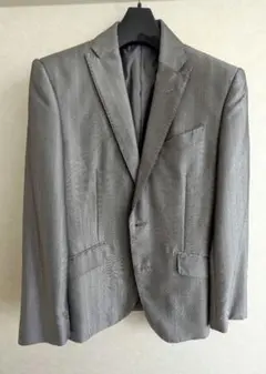 A.S.M グレー ビジネススーツ S　結婚式　クリーニング済