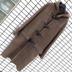 ユナイテッドアローズ■高級羊革リアルムートン ダッフルコート ロング *30万