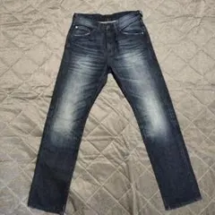 GU メンズ ストレートデニム パンツ 321-256463