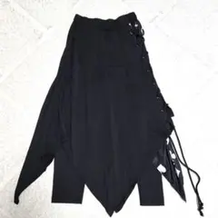 【新品未使用】NieR 変則フラップスカート付BRAIDPANTS黒
