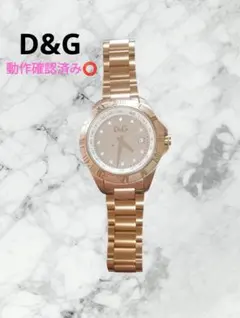 稼働品ドルガバ☆DOLCE &GABBANA☆ ラインストーン腕時計 - メルカリ