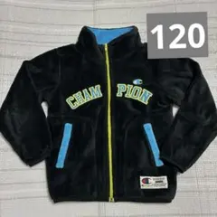 Champion フリースジャケット 黒/青