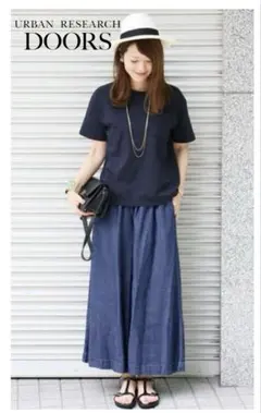 アーバンリサーチドアーズ　テンセルデニムイージーパンツ