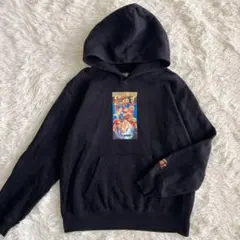 GU ジーユー パーカー カプコン ストリートファイターII コラボ M 黒