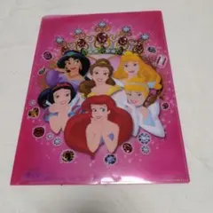 ディズニープリンセス クリアファイル ピンク