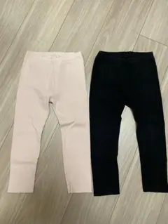 UNIQLO レギンス　２枚　ピンク 黒