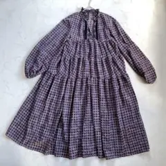 美品　MACPHEE ボヘミアンプリント ティアードワンピース　エスニック