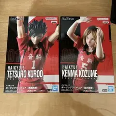 ハイキュー!! 黒尾鉄朗 孤爪研磨　ポージングフィギュア