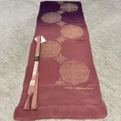 花138新品、未使用、正絹高級縮緬帯揚げ・高級手組み帯締めセット