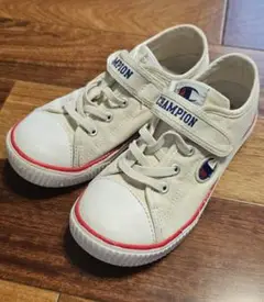 Champion ホワイト スニーカー ベルクロ