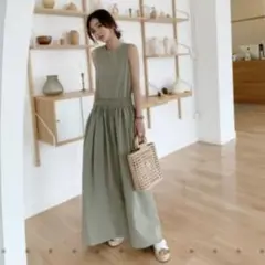 バースデーバッシュ ウエストマークロングドレスワンピース ノースリーブのサムネイル
