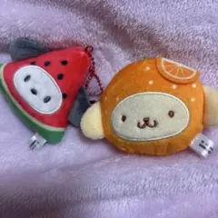 スイカとオレンジのぬいぐるみセット