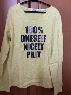 ピンクラテロングTシャツ