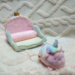 【美品】すみっコぐらし シーンぬいぐるみ 馬車とタピユニコーン　てのりぬいぐるみ