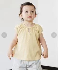 ☆未使用/quoti use fith 天竺 ガールズTシャツ/120