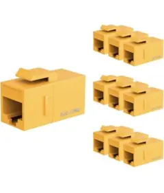 RJ45 Cat6 キーストーンカプラー LAN ケーブル用 中継 コネクタ