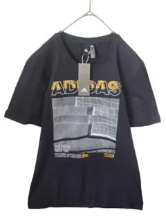 【新品タグ付】M アディダス Tシャツ 黒 ゴールド トルコ製 ED7286
