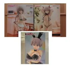 宇崎ちゃんは遊びたい！ω　フィギュア3点「宇崎月2点」「宇崎花1点」セット