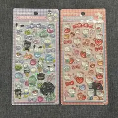 サンリオキャラクターズ 3Dボンボンドロップシール キティ 2個セット