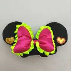 ディズニー ミニーちゃん リボン 耳型 ヘアクリップ