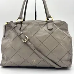 【美品】SAZABY サザビー キルティング　レザー トートバッグ 2way