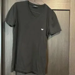 EMPORIO ARMANI ブラック Vネック Tシャツ