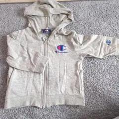 Champion グレー フード付きトレーナー 80