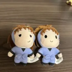 忍たま乱太郎 不破雷蔵 鉢屋三郎 ぬいぐるみ ストラップ セット