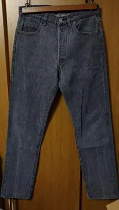 80s ビンテージ levi's 501 先染め ブラック ストライプ w30