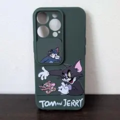 iPhone13Pro 用ケース トムとジェリー スマホケース グリーン