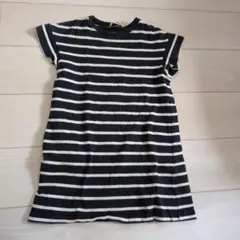 GU ボーダー柄 半袖ワンピース
