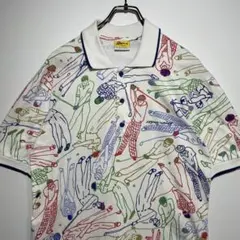 DONE　ケンドーン　ポロシャツ　サイズS　総柄　ゴルフ　オーストラリア　古着