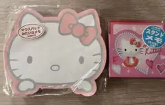 中古＆新品◎マウスパッドみたいなメモ＆スタンドメモ◎ハローキティ