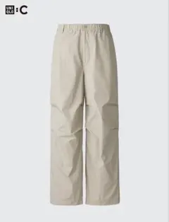 UNIQLO C ワイドパラシュートパンツ　ベージュ　メンズ　S